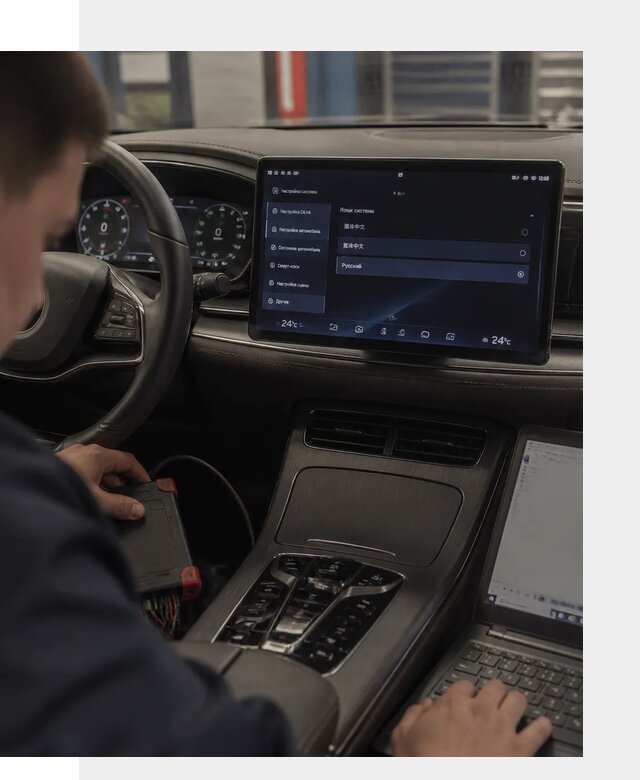 Русификация автомобиля BYD HAN для эксплуатации в Дальнереченске